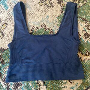 Sweaty Betty Stamina Square Neck Bra in Blue